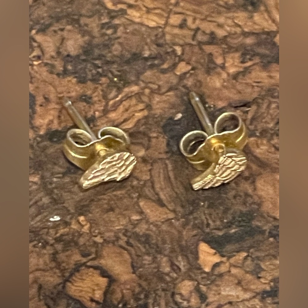 Dogeared Feather Earrings - Gold Plated